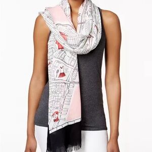 Kate Spade New York map print scarf
